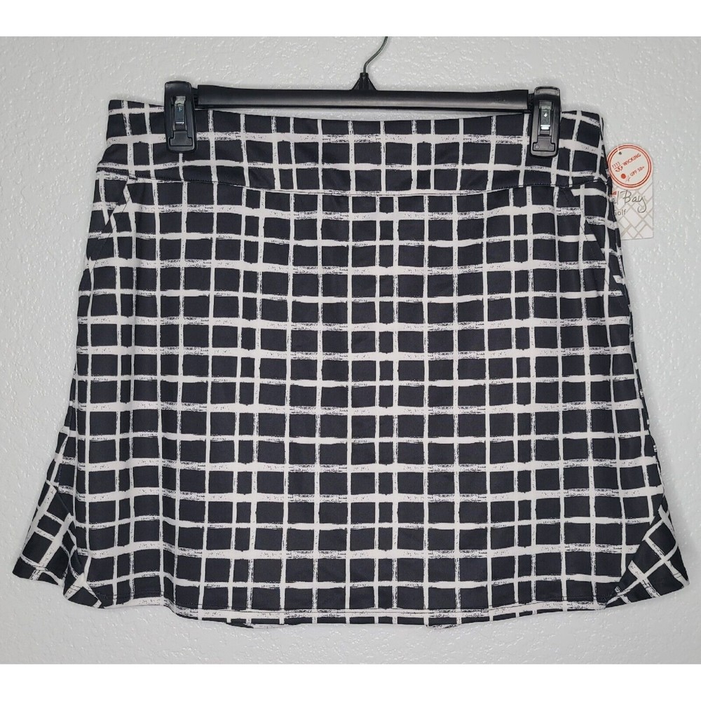 Coral‎ Bay Golf Black & White Athletic Skort Size Women’s Large New w/ Tags